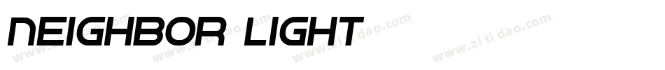 Neighbor Light字体转换